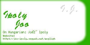 ipoly joo business card